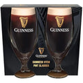 Guinness Official Pint Stem Glasses – 2 Pack Embossed 600ml Glassware