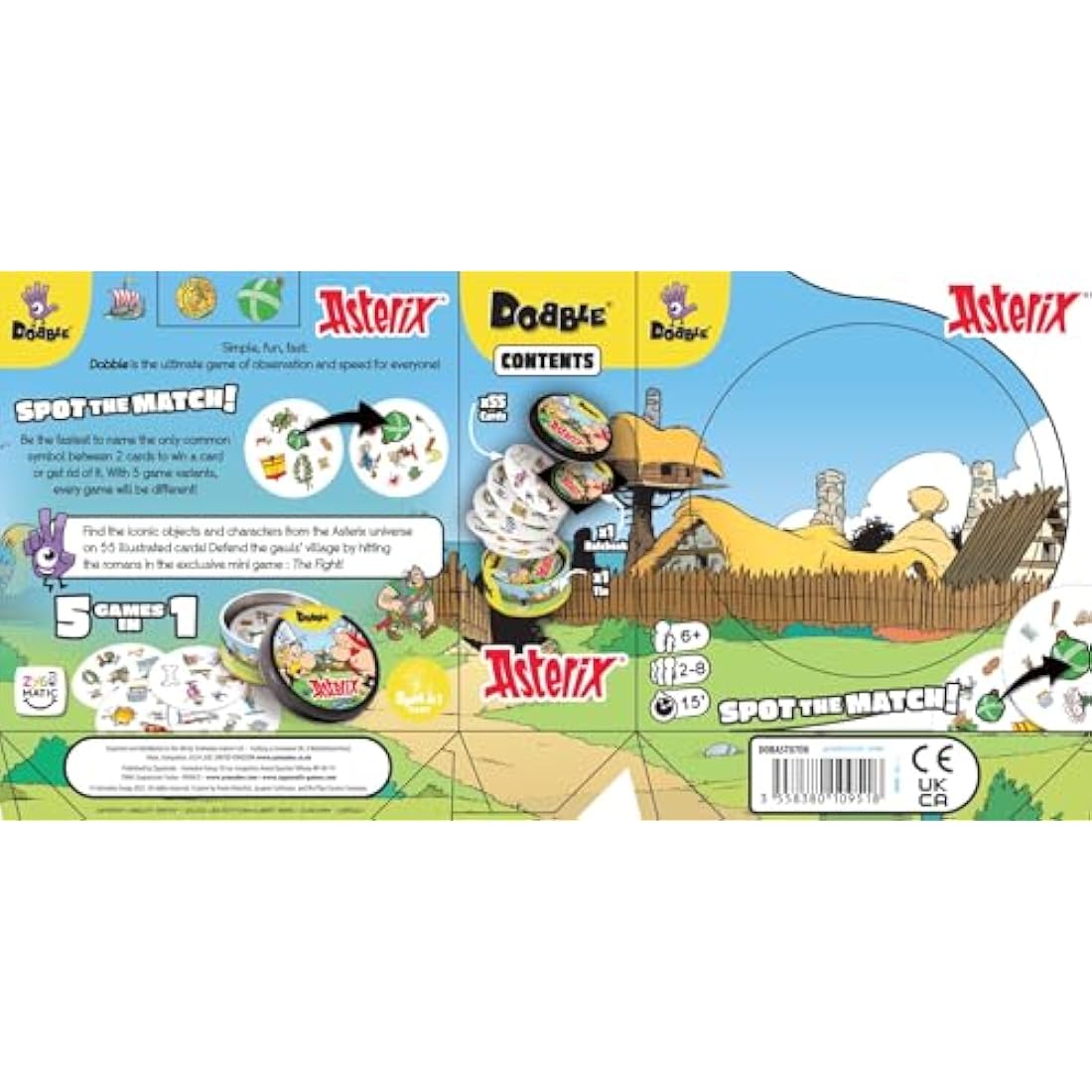 Asmodee Dobble Asterix Card Game – Kids Observation & Speed Game