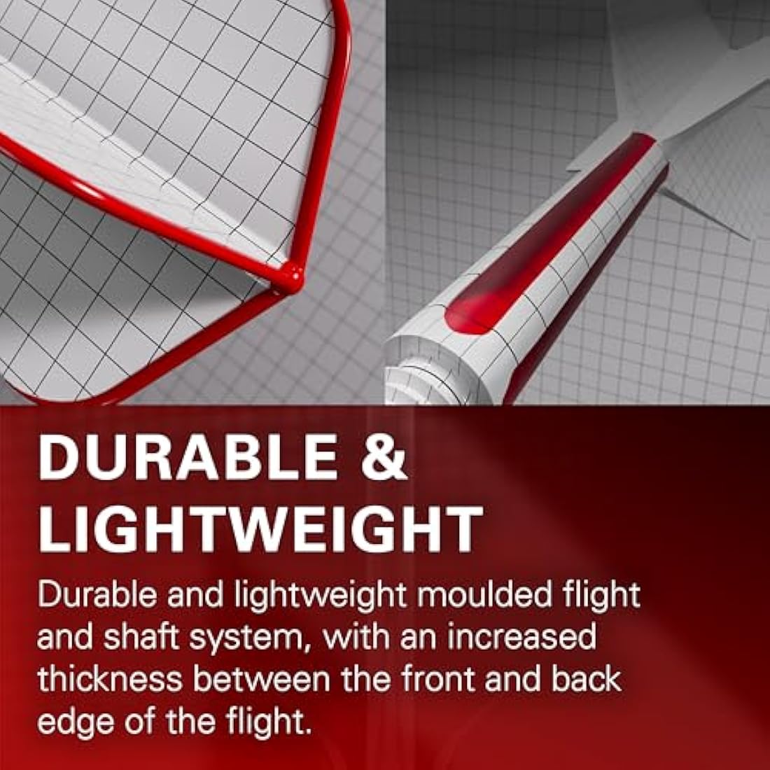 Target Darts K-Flex Integrated Flights and Shafts | No.6 Shape - Black