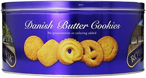Royal Dansk Danish Butter Cookies – 100% Pure Butter Biscuits, 1.8kg Tin