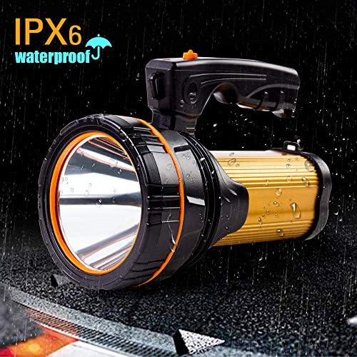 MAYTHANK LED Rechargeable Spotlight - 6000 Lumens 10000mAh Torch