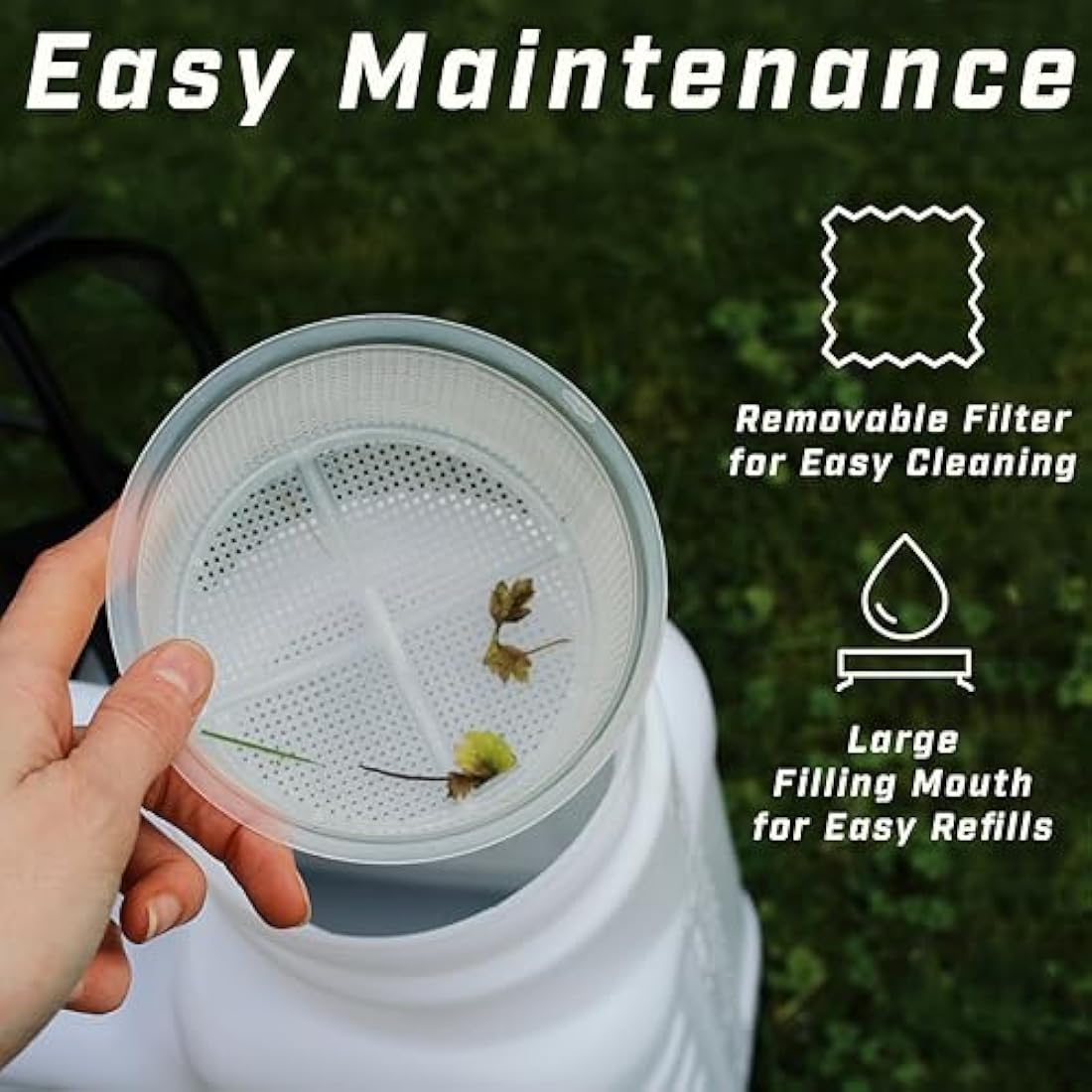 Faithfull 16L Knapsack Pressure Sprayer | Garden Pump with 3 Nozzles