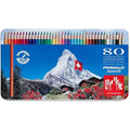 Caran d'Ache Prismalo Watercolor Pencils - 80 Assorted Colours Tin