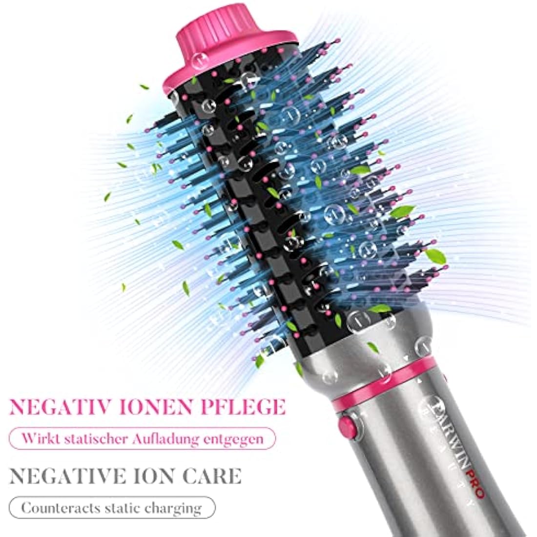 4-in-1 Hot Air Brush Set | Ionic Hair Dryer & Styler - Gray