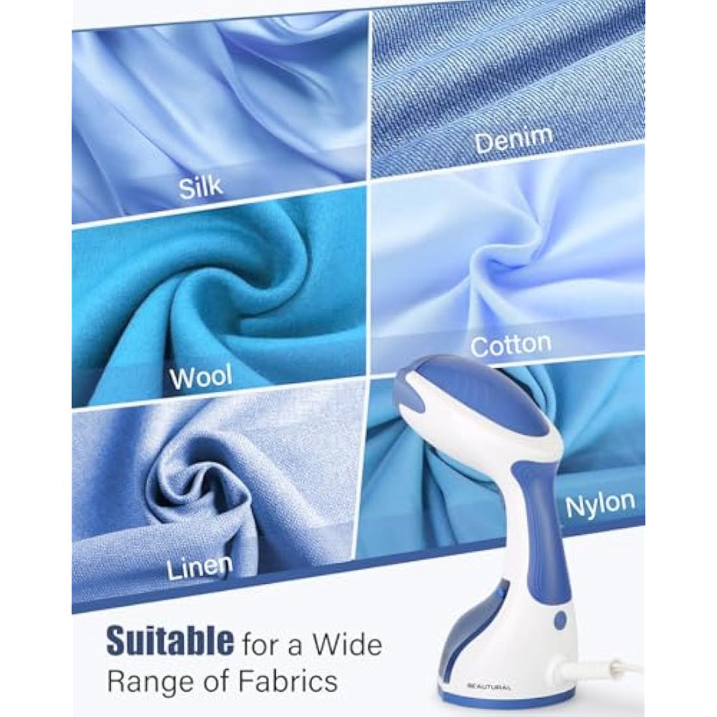 BEAUTURAL Handheld Garment Steamer – Portable Fabric Wrinkle Remover