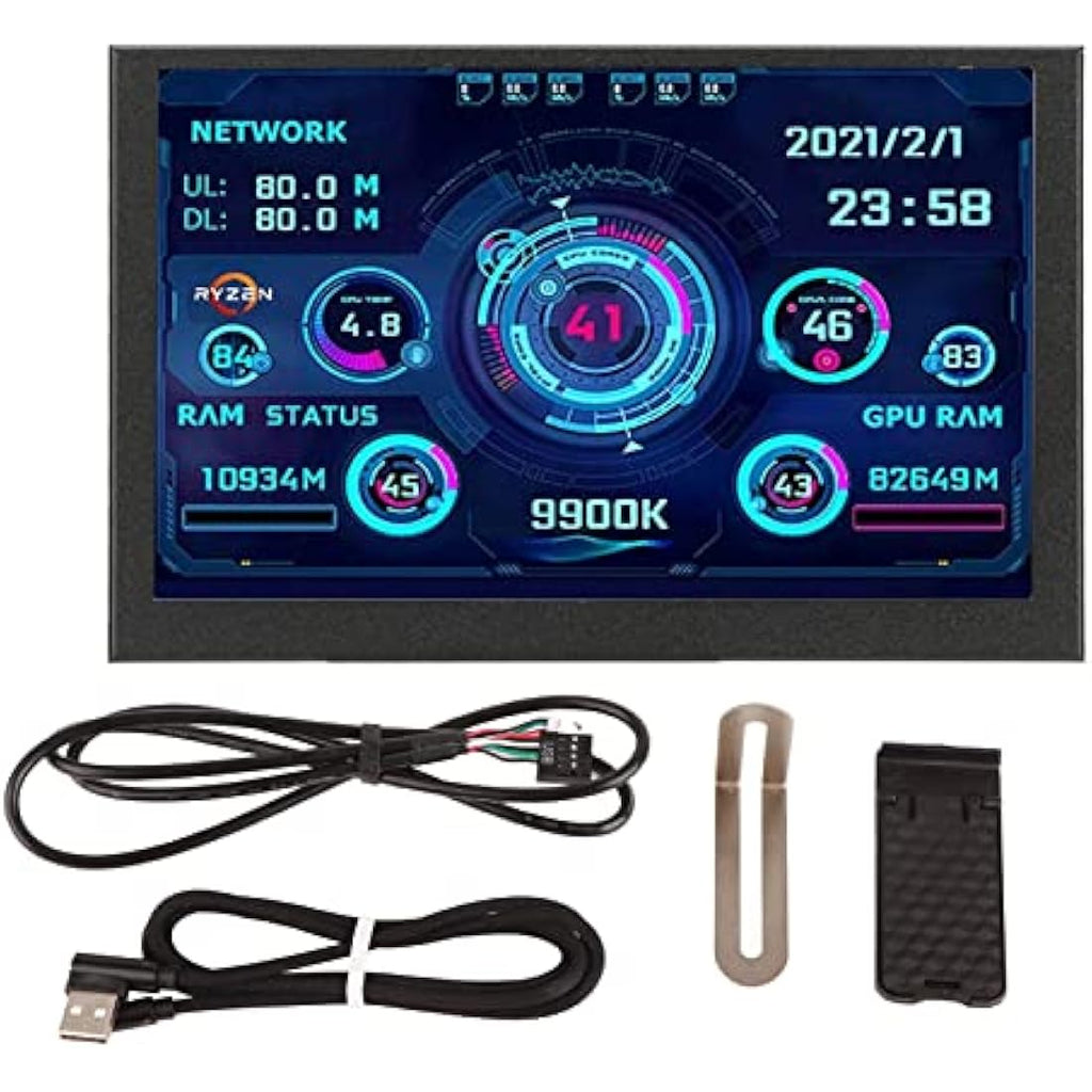 Goshyda 5in IPS USB PC CPU Data Monitor – Computer Sensor Panel Display