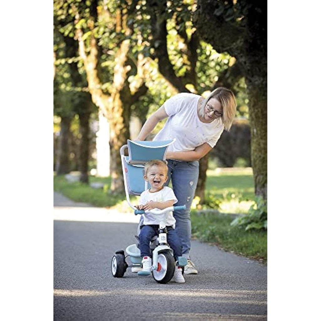 Smoby Baby Balade Blue Childrens Tricycle with Parental Steering