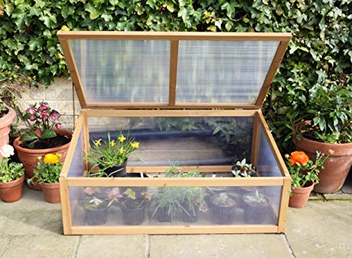 Spear & Jackson Timber Cold Frame – Weatherproof Garden Plant Protection