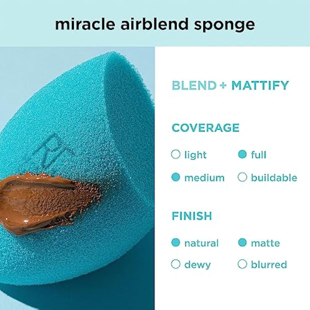 Real Techniques Miracle Airblend Sponge – Matte Finish Makeup Blender