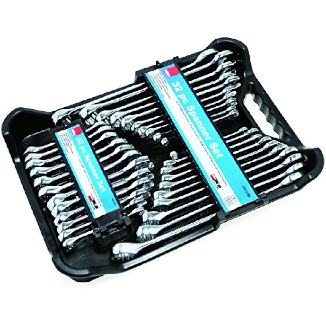 Hilka 32-Piece AF/Metric Combination Spanner Set | Chrome Vanadium Steel