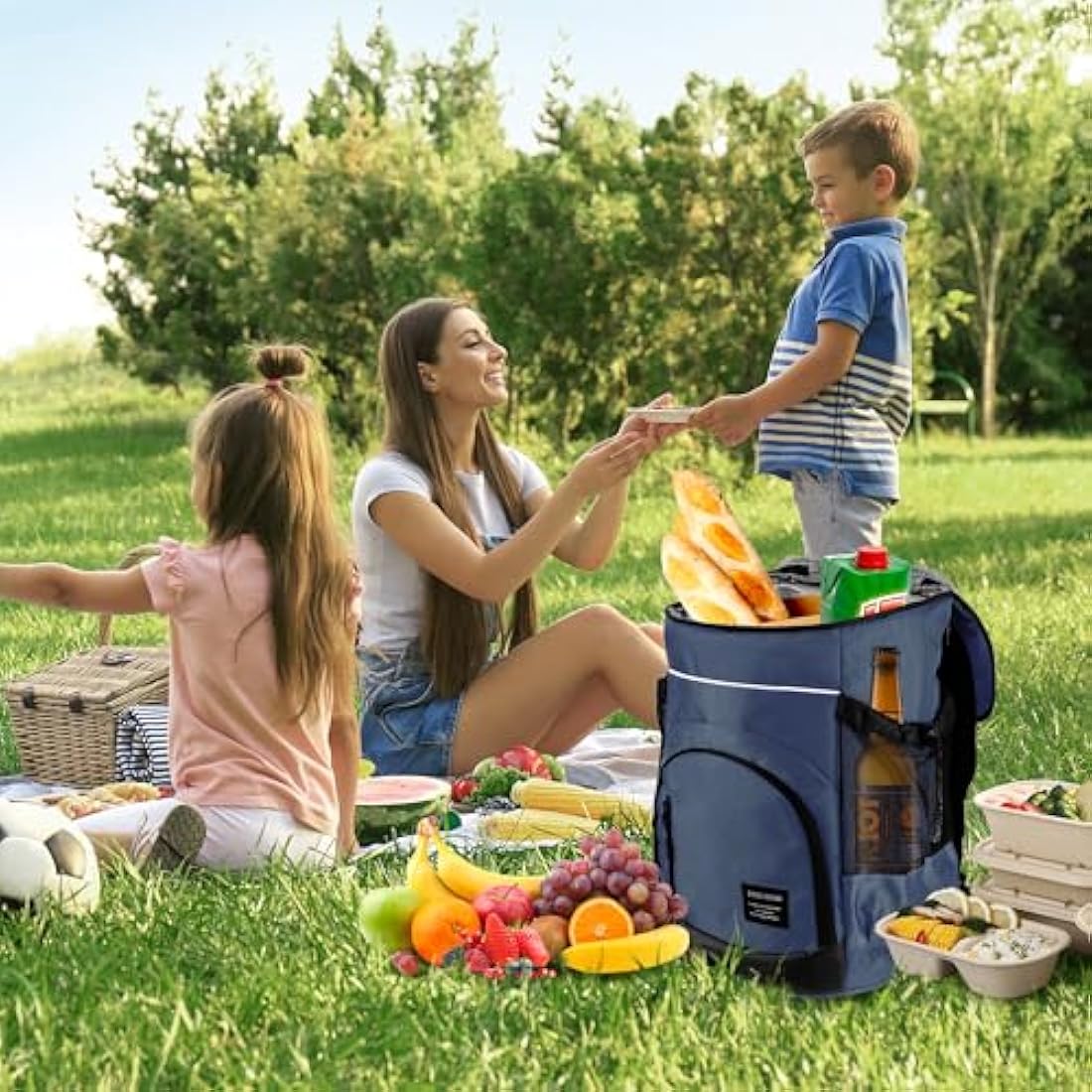 Outplea 30L Insulated Cooler Backpack – 36 Can Leak Proof Soft Bag