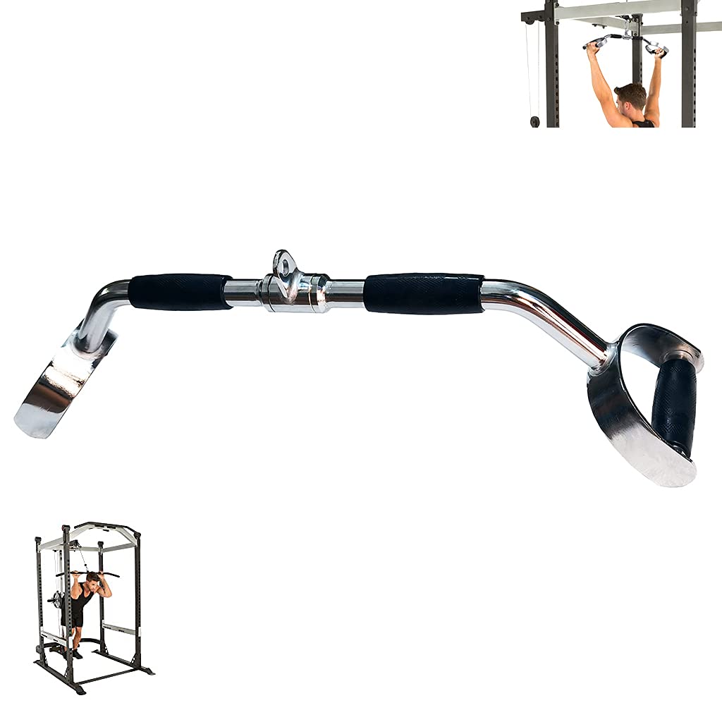 28" LAT Pull Down Bar – V-Shaped Cable Attachment with Grips