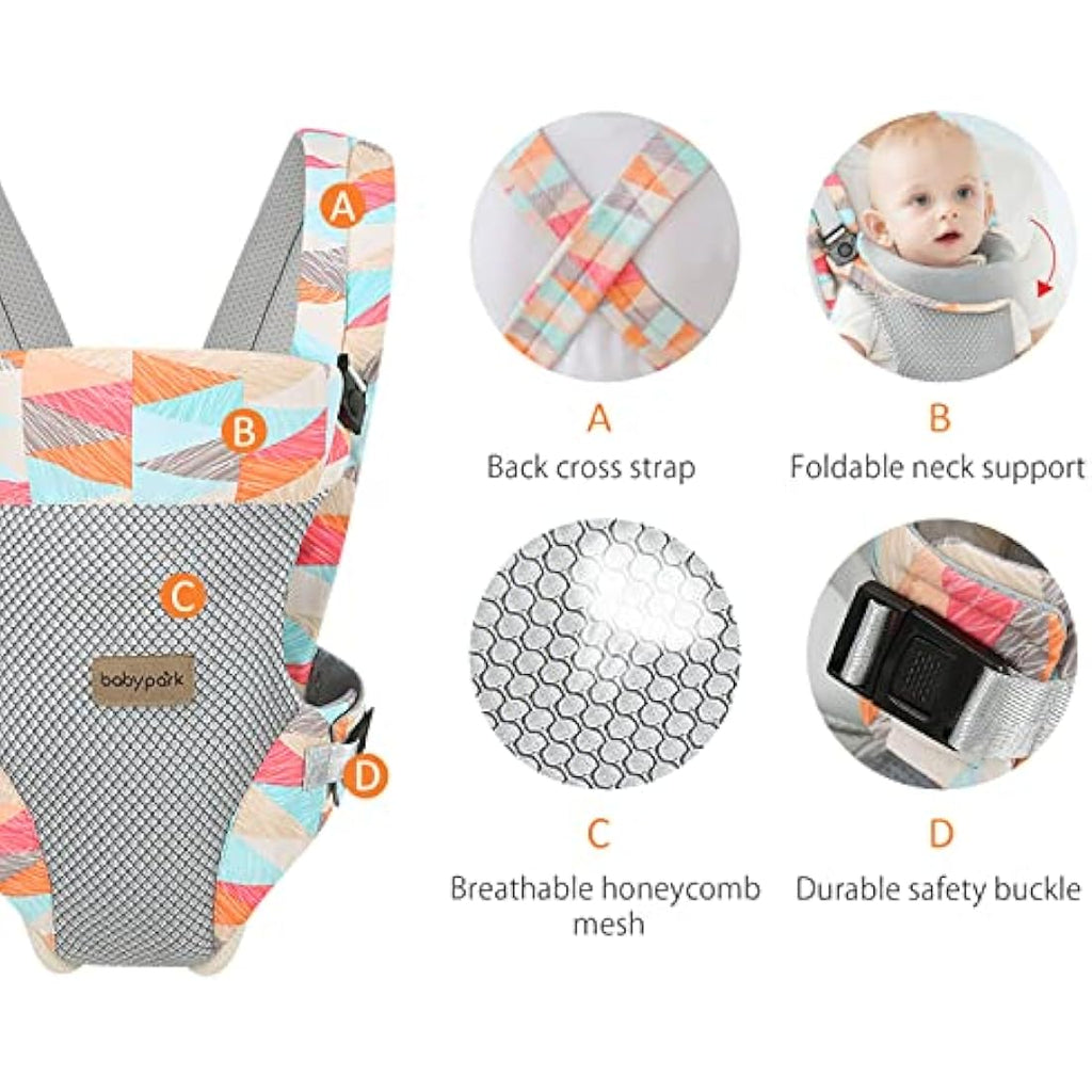 SONARIN 4-in-1 Ergonomic Baby Carrier | Breathable 3D Mesh - Camo