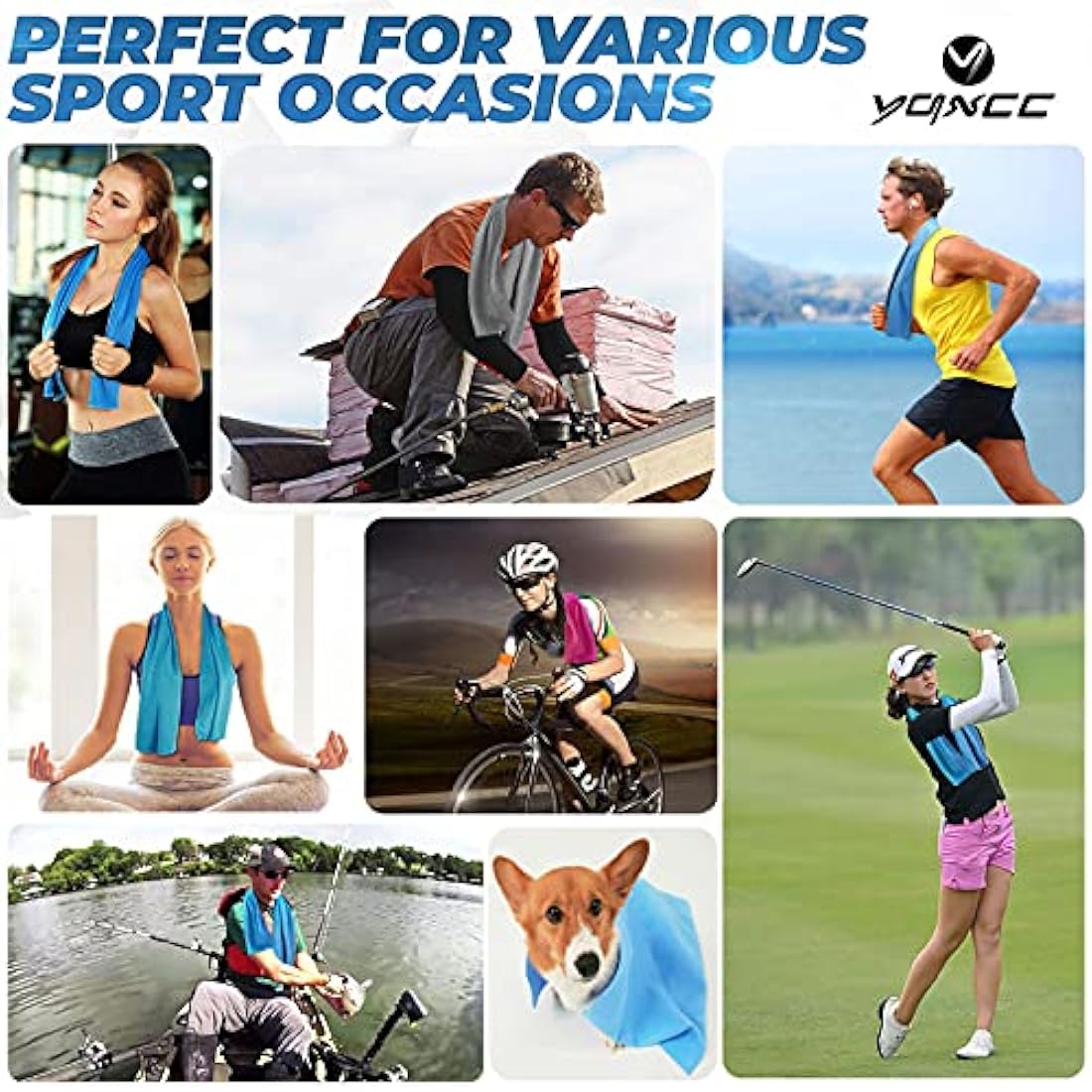 Cooling Towel – Microfiber Ice Towel for Gym & Yoga