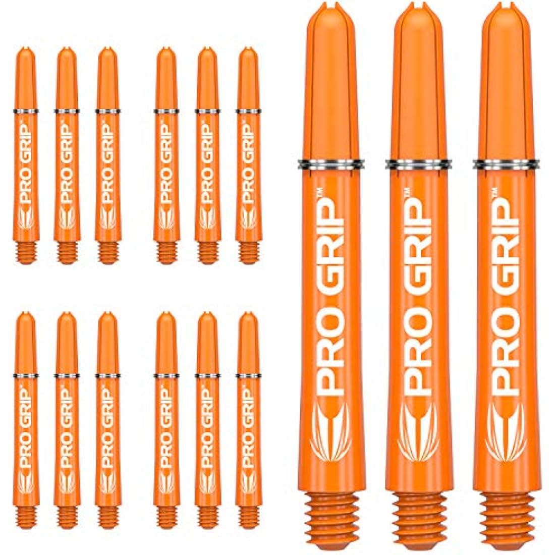 Target Darts Pro Grip Shafts - 5 Sets (15 Total) - Aqua Medium 48mm