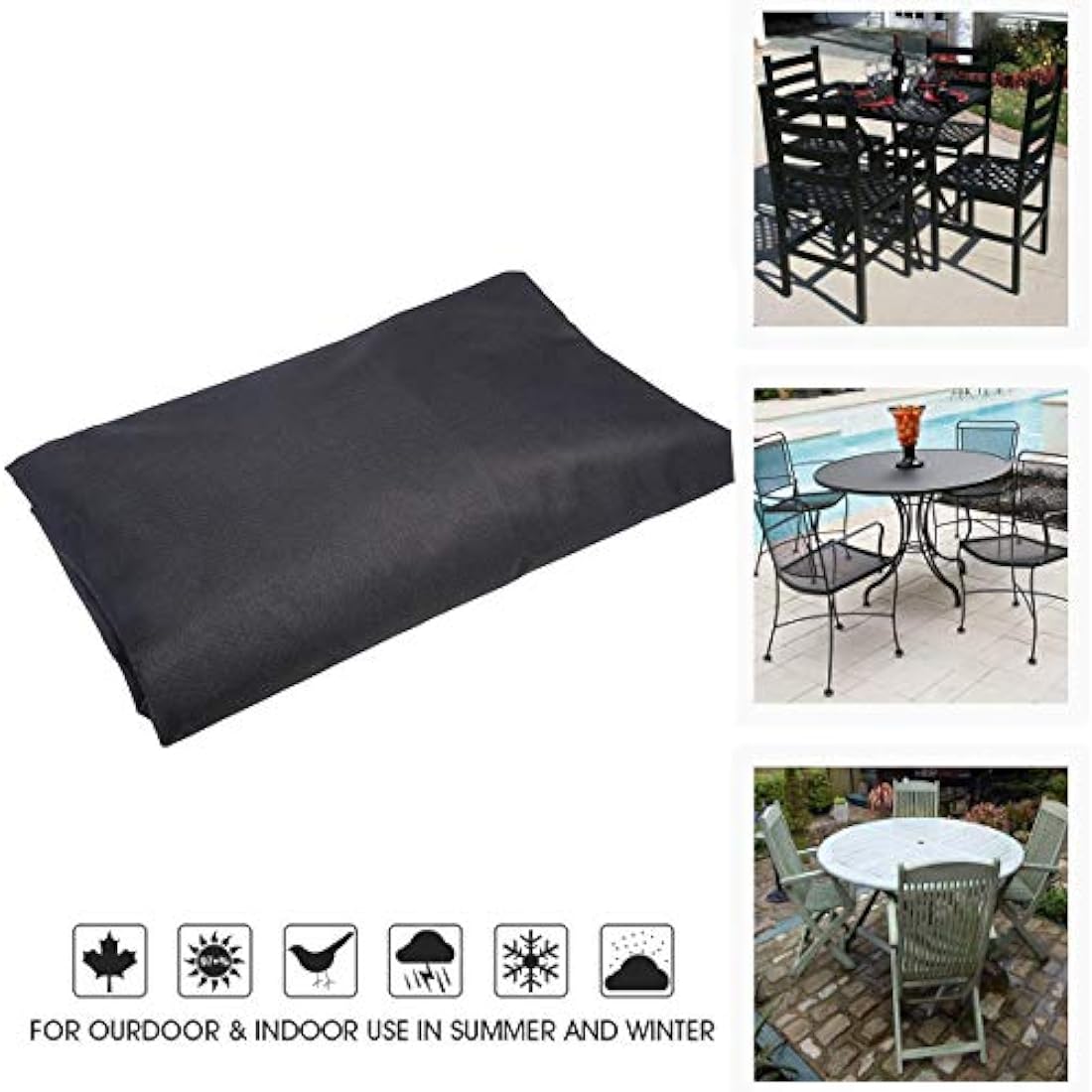 Jolof Store Garden Furniture Cover | 420D Heavy Duty Waterproof – Black