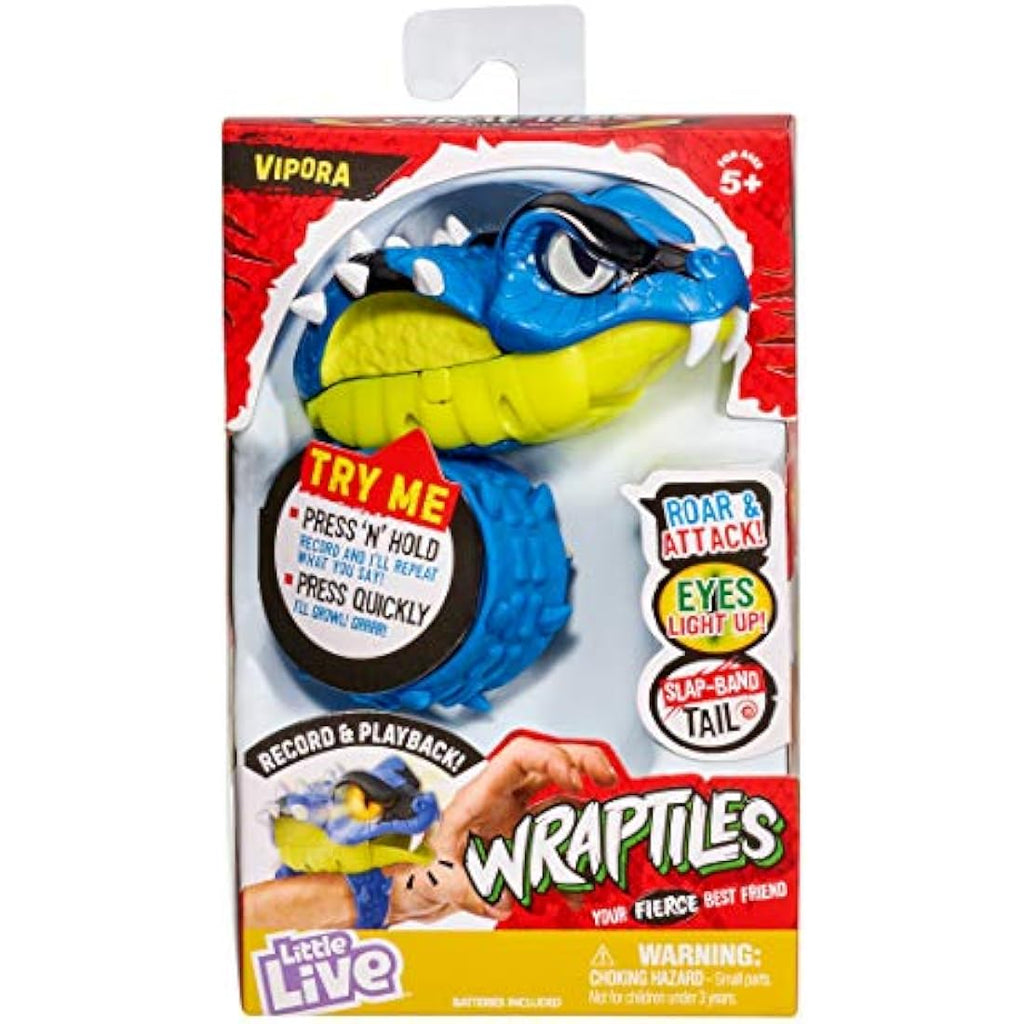 Little Live Wraptiles Vipora - Interactive Electronic Pet Toy Figure
