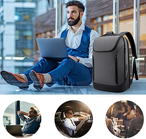 BANGE Business Smart Laptop Backpack | Waterproof 15.6 Inch with USB Port