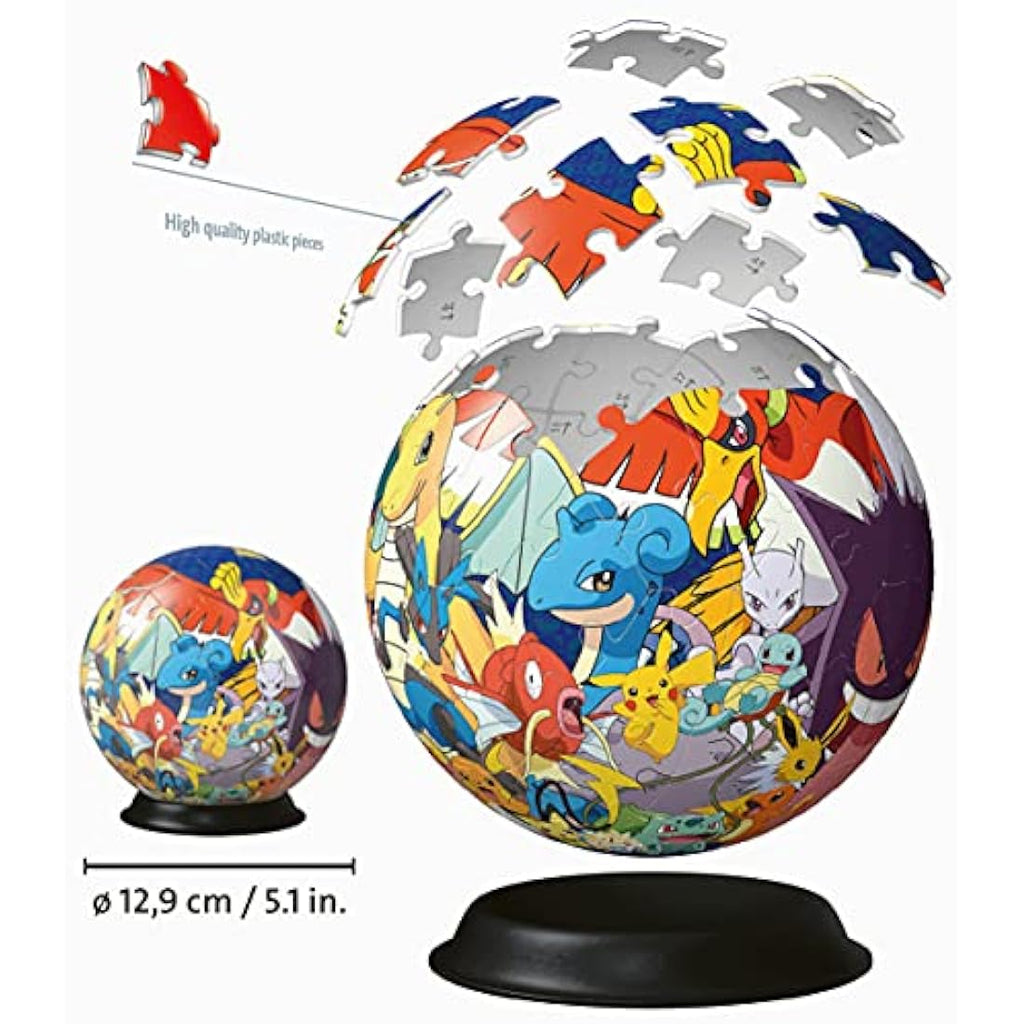 Ravensburger Pokemon 3D Jigsaw Puzzle Ball - 72 Pieces - Ages 6+