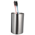 STOBOK Stainless Steel Toothbrush Cup | Silver Metal Bathroom Tumbler