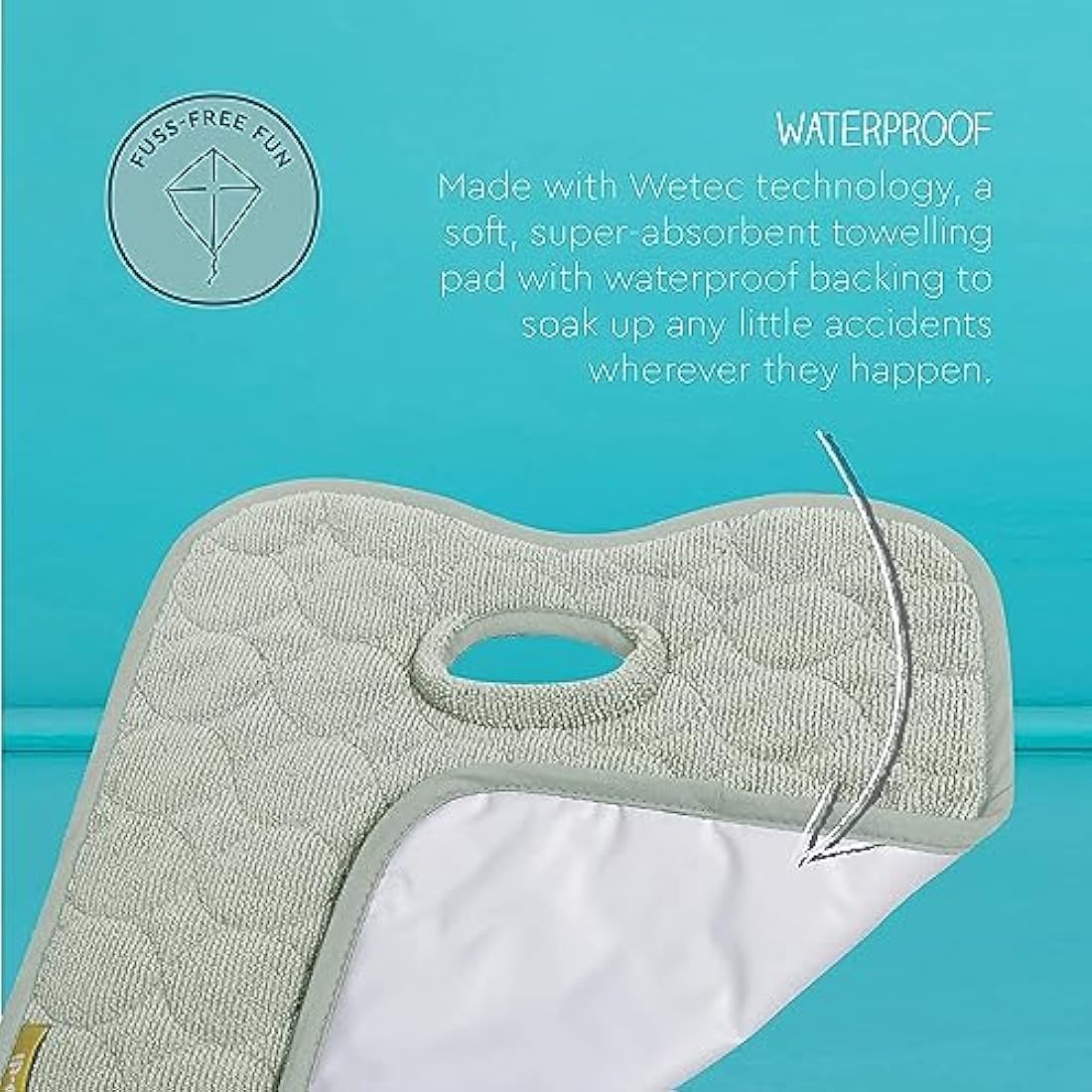 Koo-Di Oopsie Do Do Waterproof Car Seat Protector & Pushchair Liner - Grey