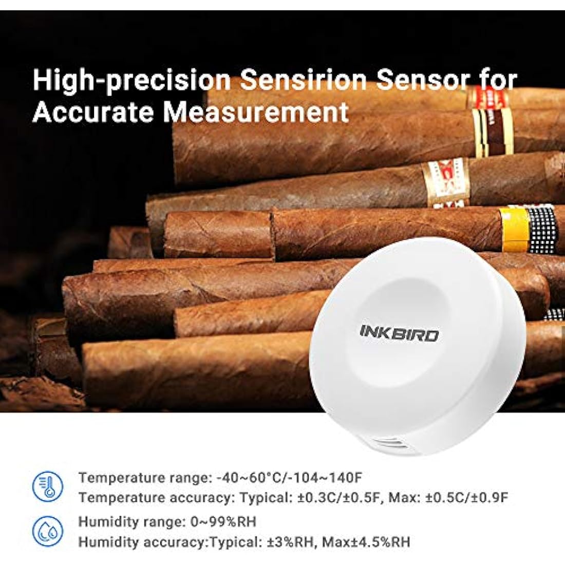 Inkbird IBS-TH1 Bluetooth Temperature & Humidity Data Logger Monitor