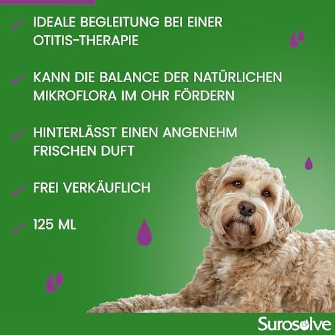 Fidavet Surosolve Ear Cleaner for Dogs and Cats - 125ml Pet Hygiene