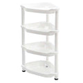 Macallen 4-Tier Bathroom Corner Shelf – Freestanding Plastic Storage Caddy