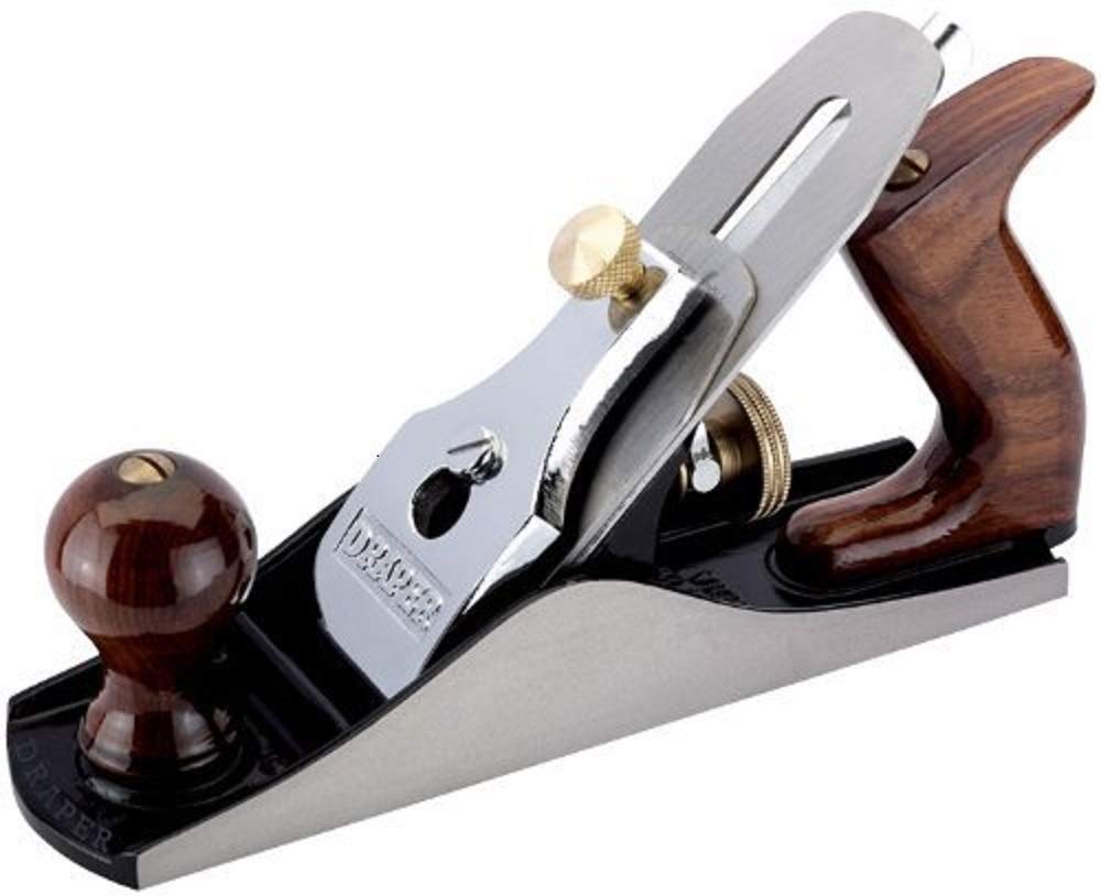 Draper Expert 250mm Smoothing Beech Wood Plane | 50mm Carbon Steel Blade