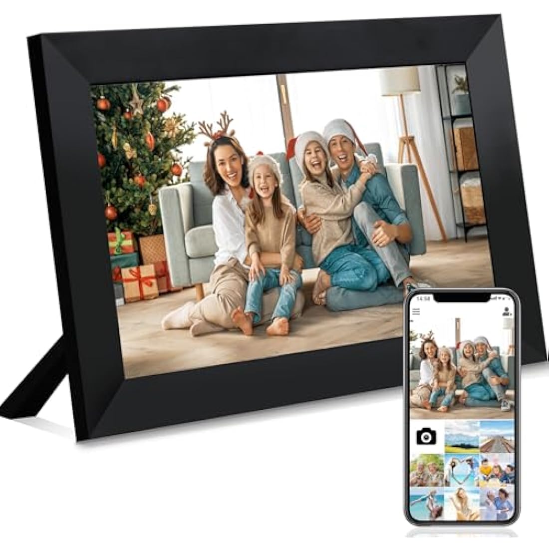 Veidoo 10 inch WiFi Digital Photo Frame | 32GB IPS Touch Screen