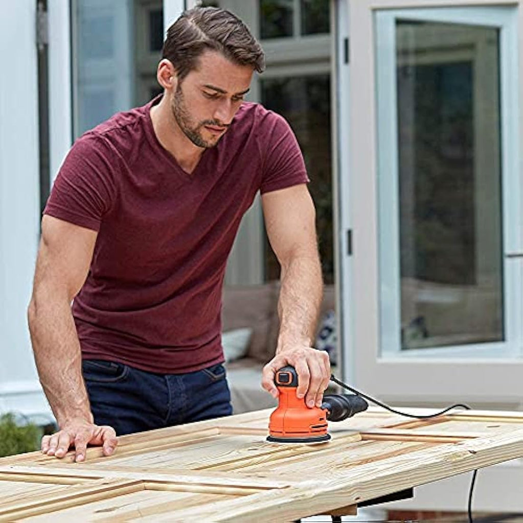 Black+Decker 230W Random Orbit Sander for Wood & Metal |