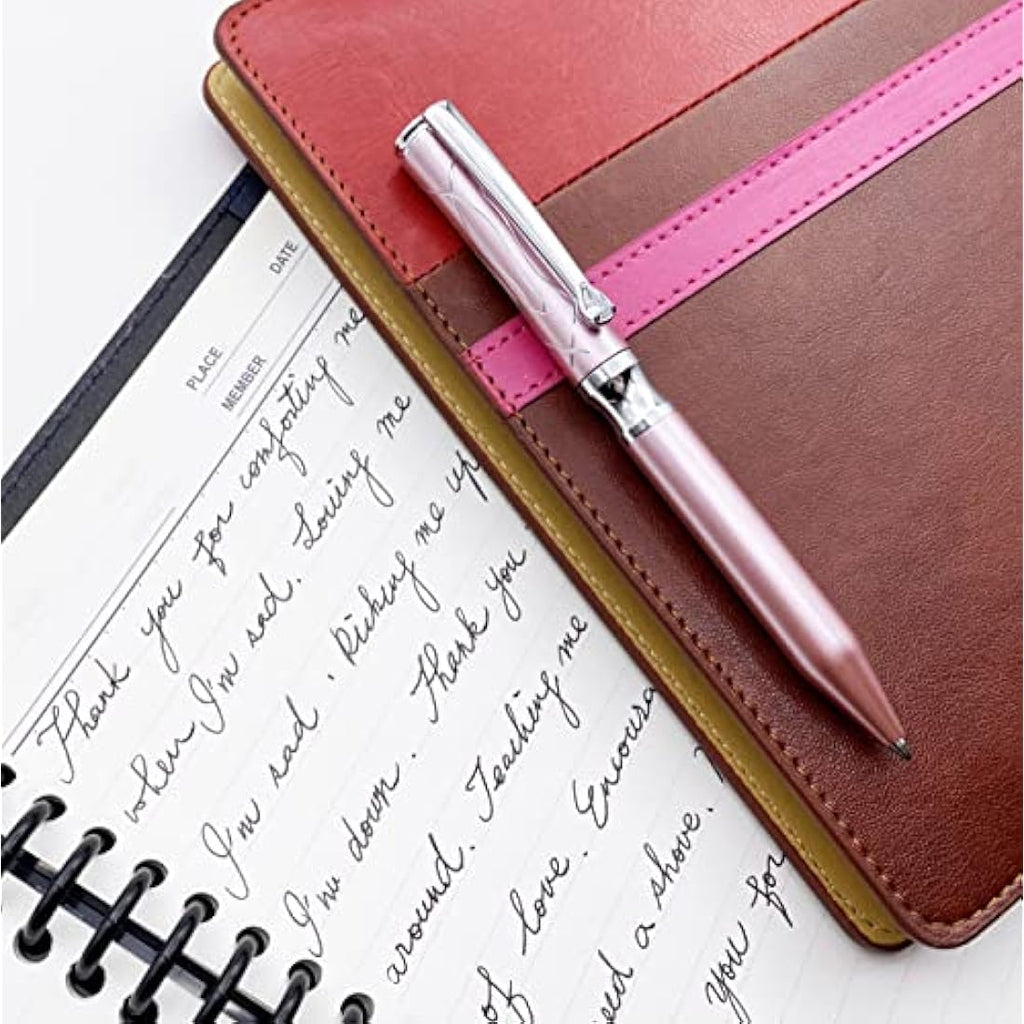LACHIEVA LUX Crystal Metal Ballpoint Pen - Barbie Pink Luxury Gift
