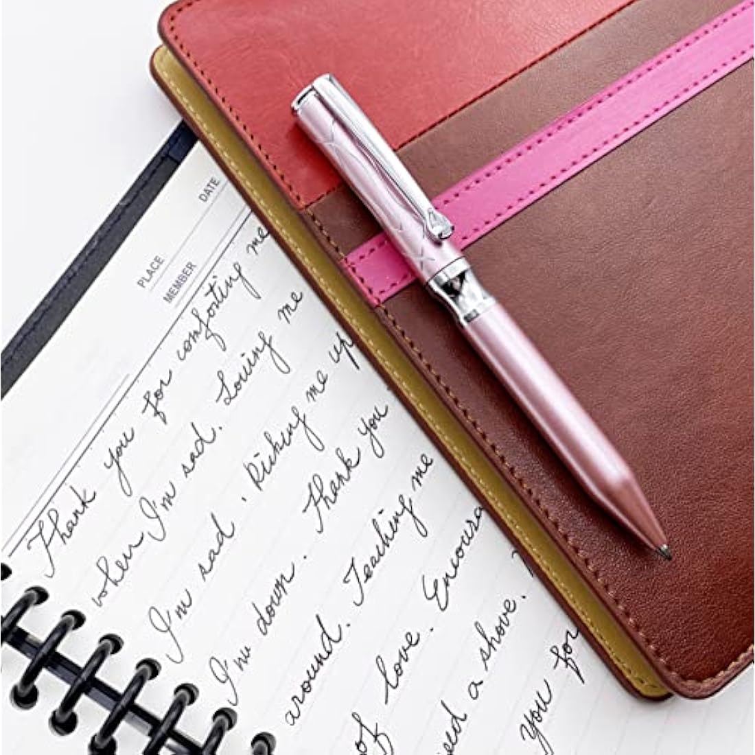 LACHIEVA LUX Crystal Metal Ballpoint Pen - Barbie Pink Luxury Gift