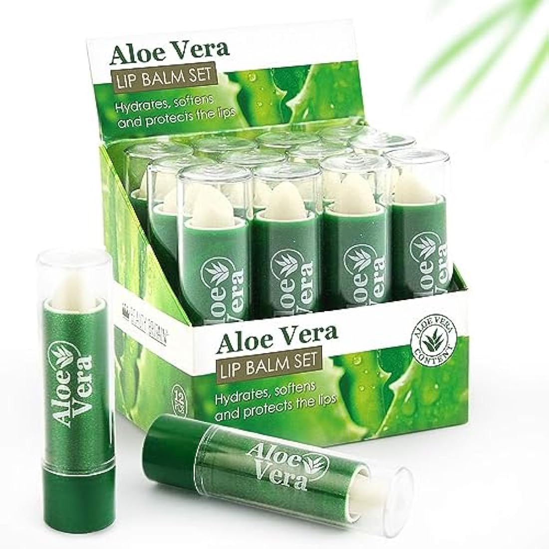 Beauty4Britain Aloe Vera Lip Balm - Bulk 72 Pack Wholesale Lip Care