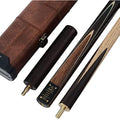 CUESOUL 57" 3/4 Jointed Rosewood Snooker Cue Set with Case | 9.5mm Tip