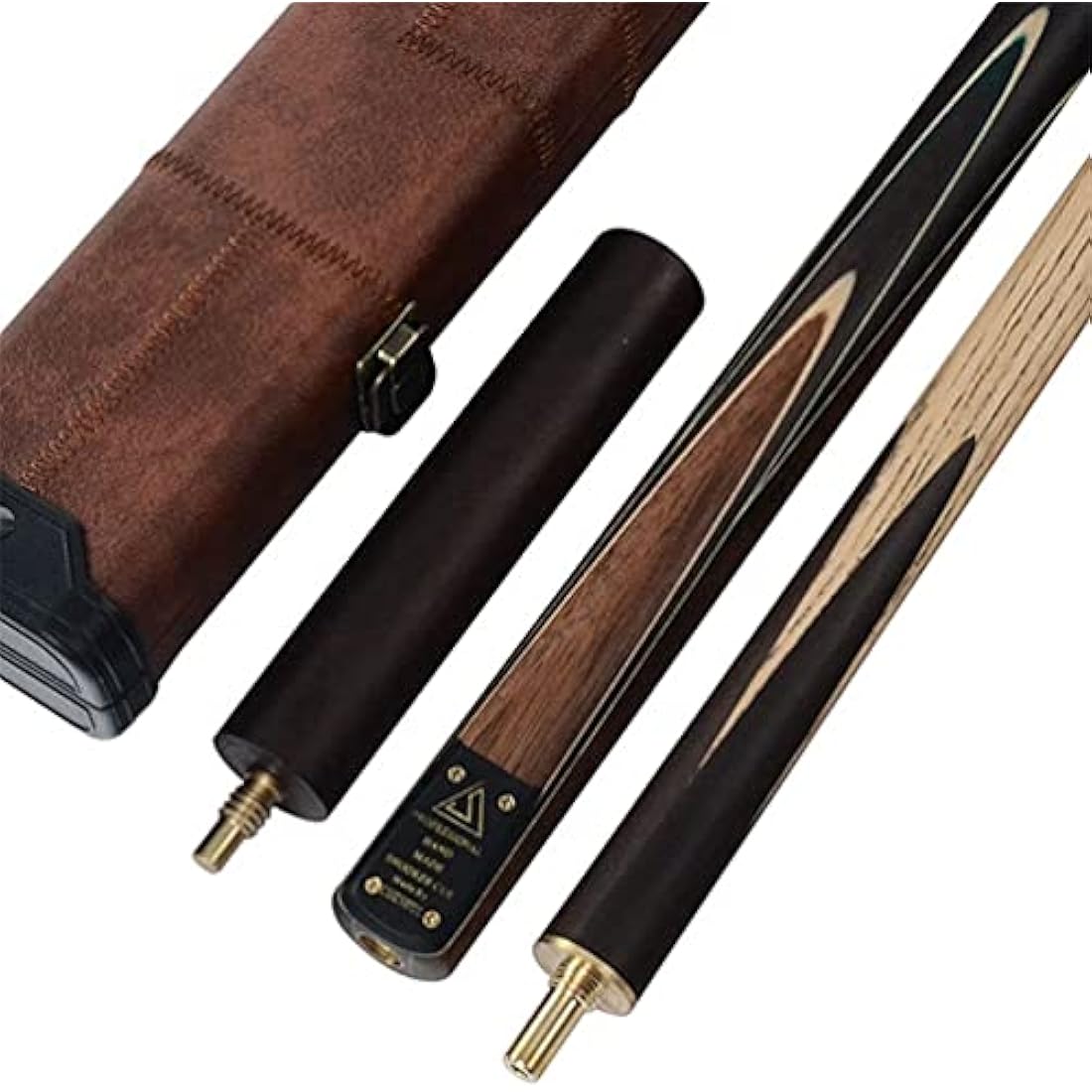 CUESOUL 57" 3/4 Jointed Rosewood Snooker Cue Set with Case | 9.5mm Tip