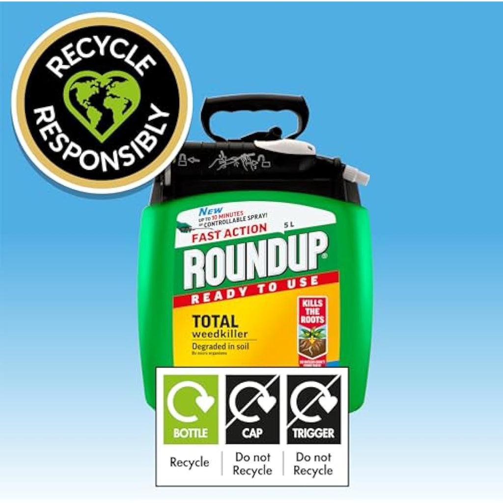 Roundup Fast Action Weedkiller | 5L Pump 'N Go Ready to Use Spray