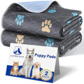 Aitmexcn Washable Dog Pee Pads – 2PK Waterproof Reusable Training Mats