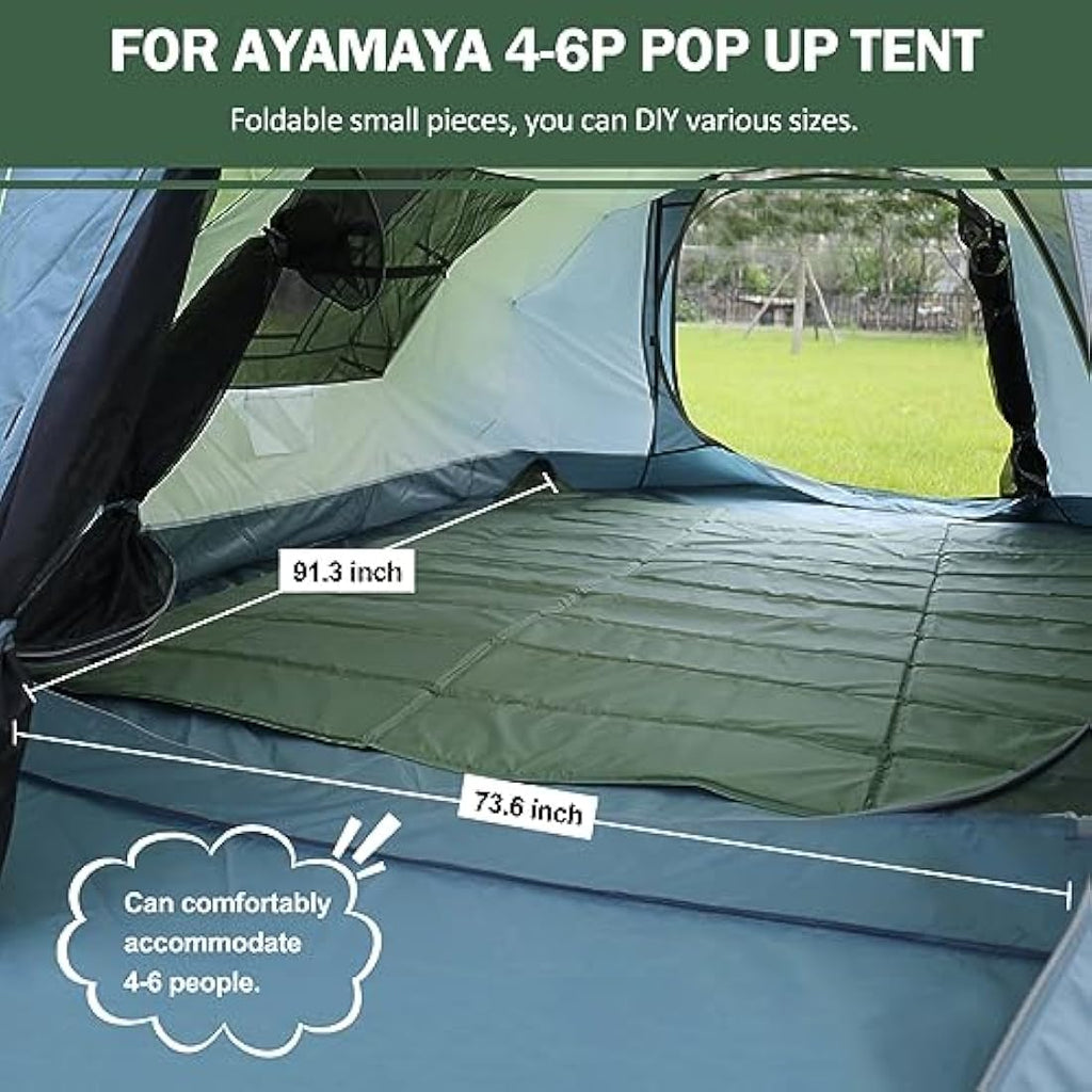 AYAMAYA 6 Person Pop Up Tent – Waterproof Double Layer Family Shelter