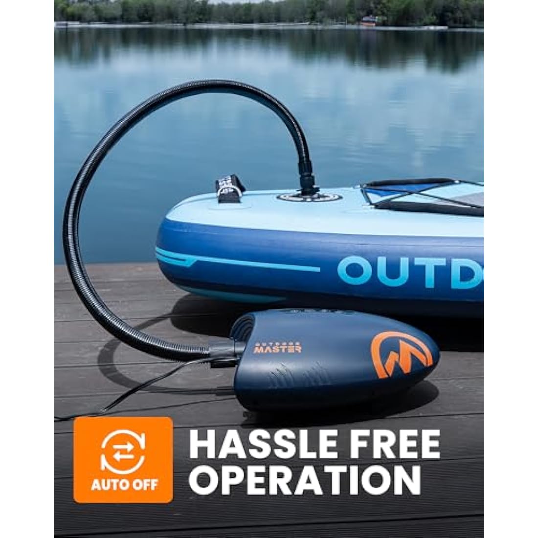 OutdoorMaster Shark 20PSI Electric SUP Air Pump with Active Cooling