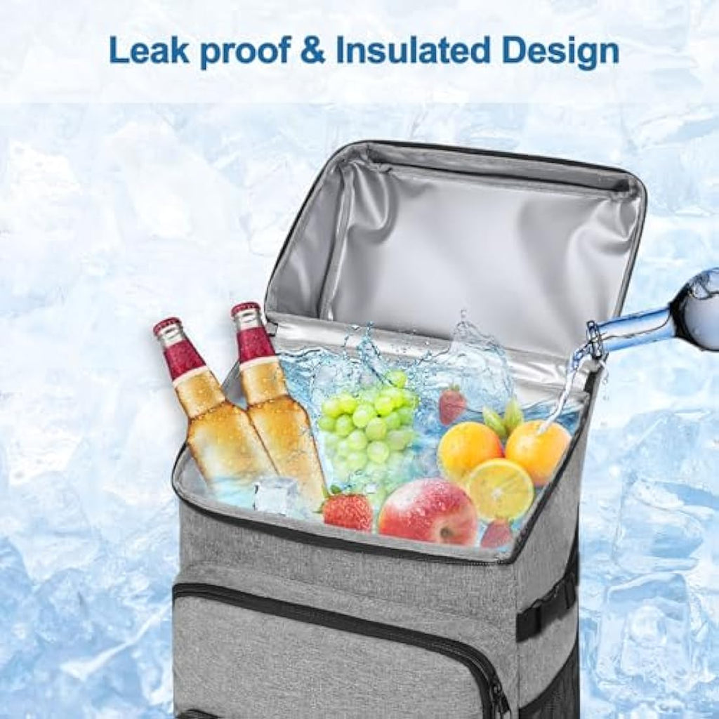 MOSISO Insulated Cooler Backpack – 40 Cans Large Leakproof Soft Bag