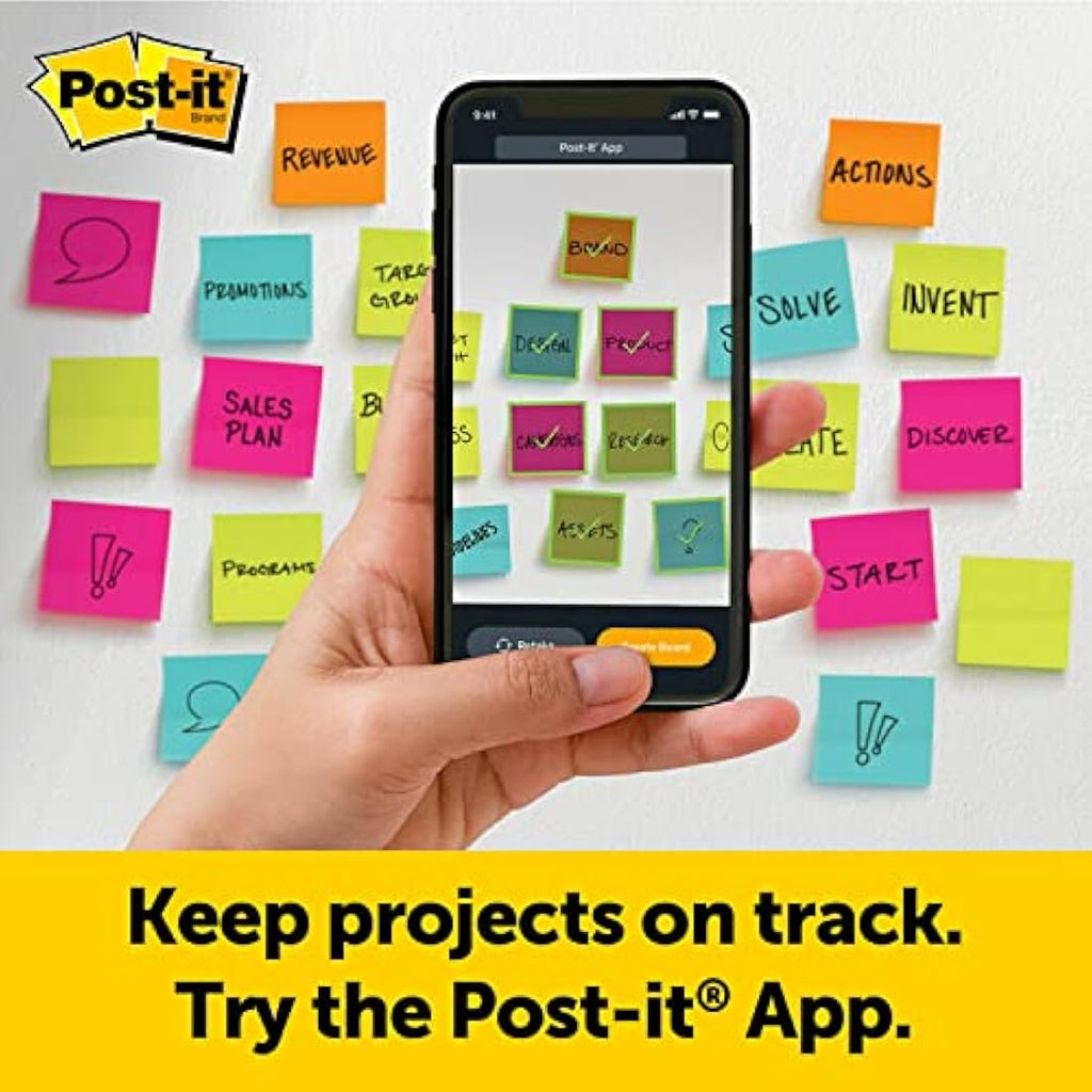Post-it Super Sticky Wall Pad Meeting Chart, White, 20 Sheets, 2 Pack
