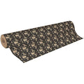 Clairefontaine Recycled Kraft Gift Wrap – Black Christmas Design – 50m