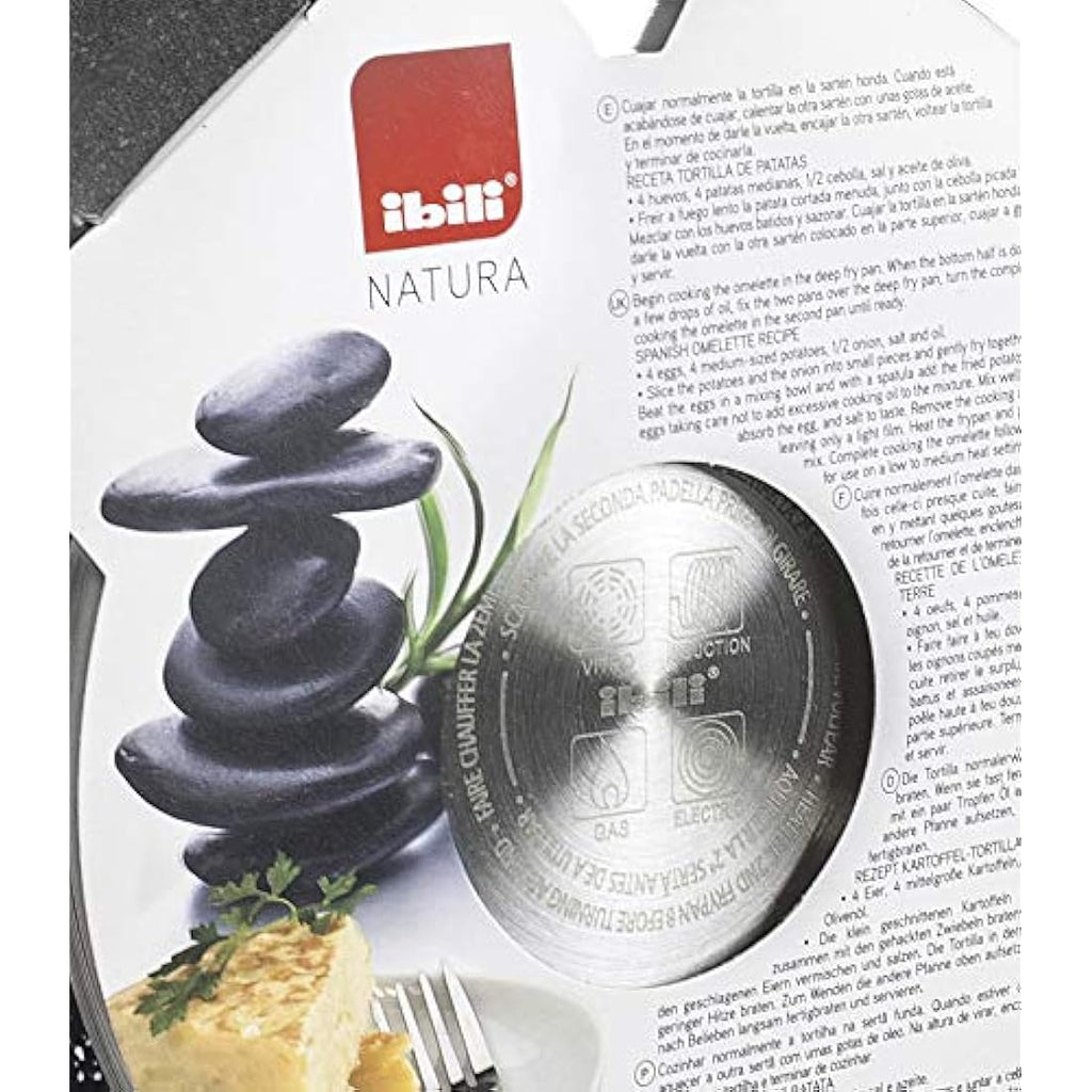IBILI Natura Omelette Pan – 20cm Non-Stick Induction Stone Coating