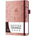 Clever Fox Dotted Journal 2.0 – A5 Dot Grid Notebook, Rose Gold