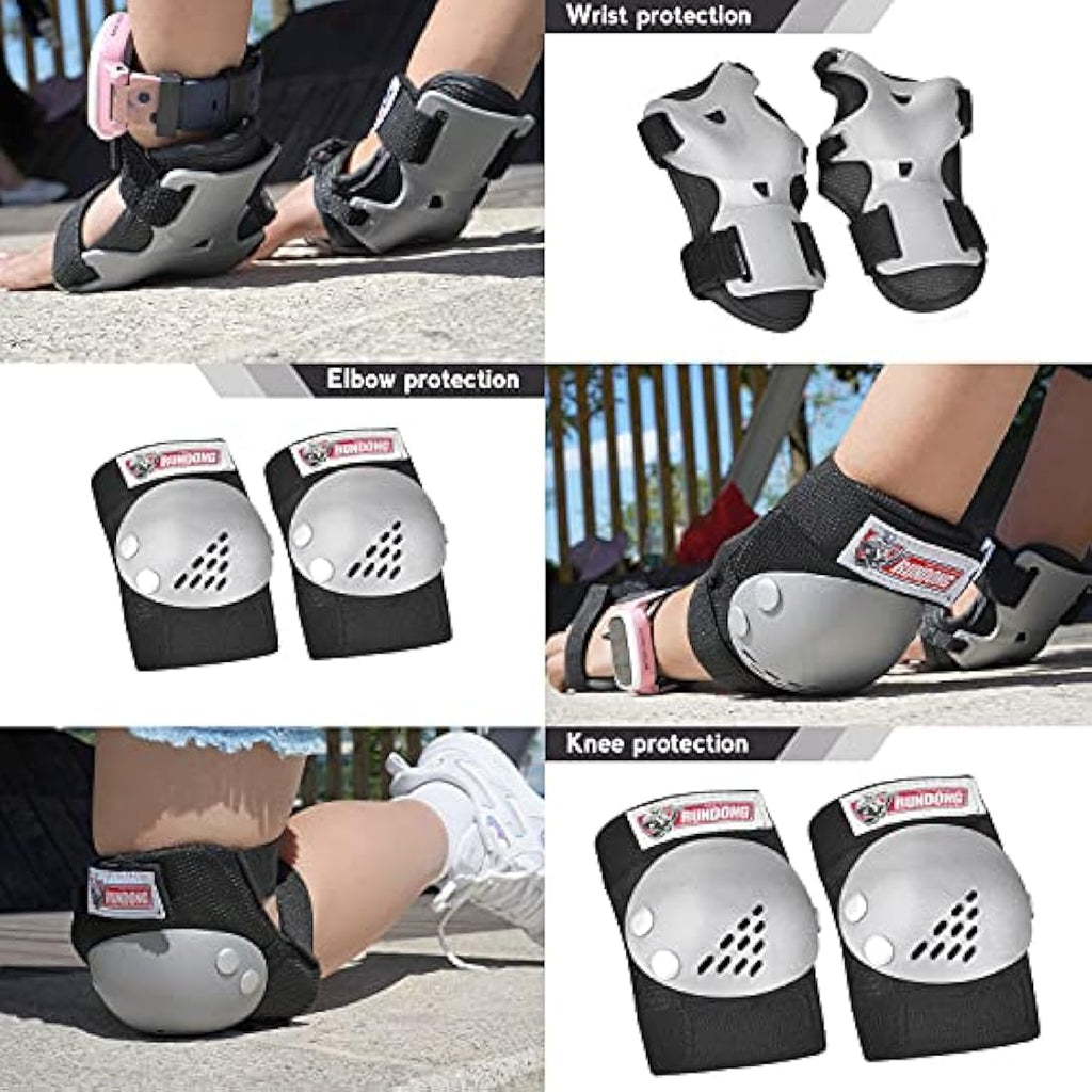 Jolof Store Kids Protective Gear Set – Knee Elbow Wrist Pads for 3-15