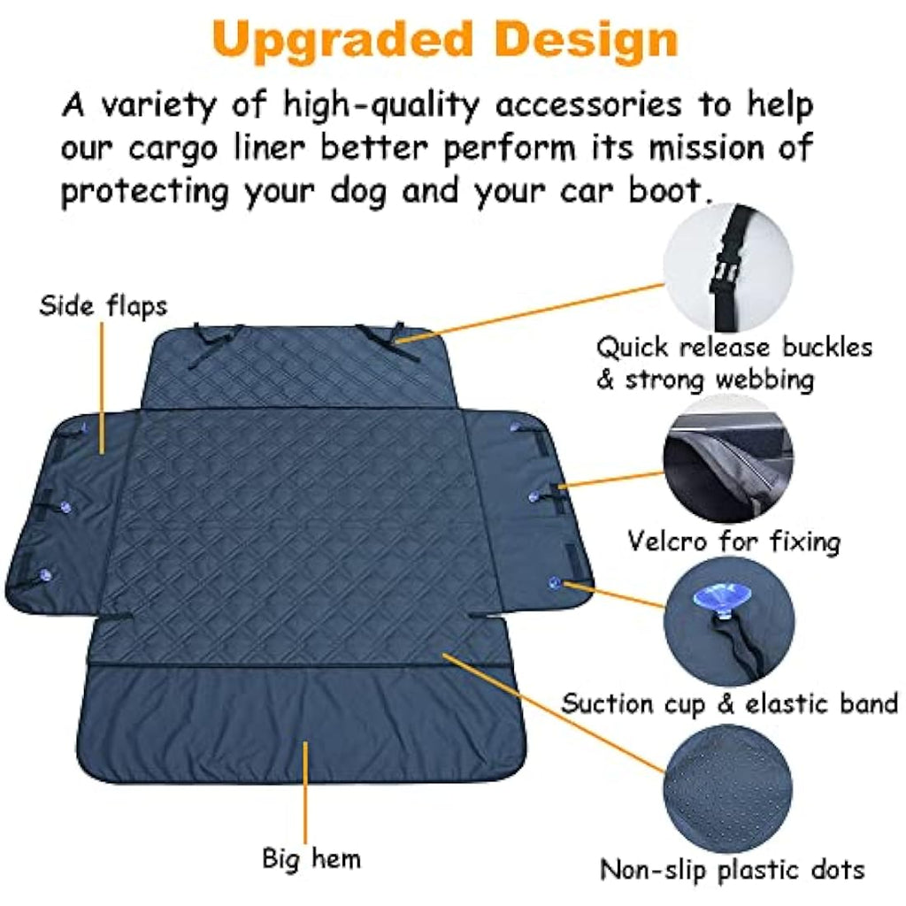 Paw Jamboree Dog Cargo Liner - Waterproof SUV Boot Protector, 201x134cm