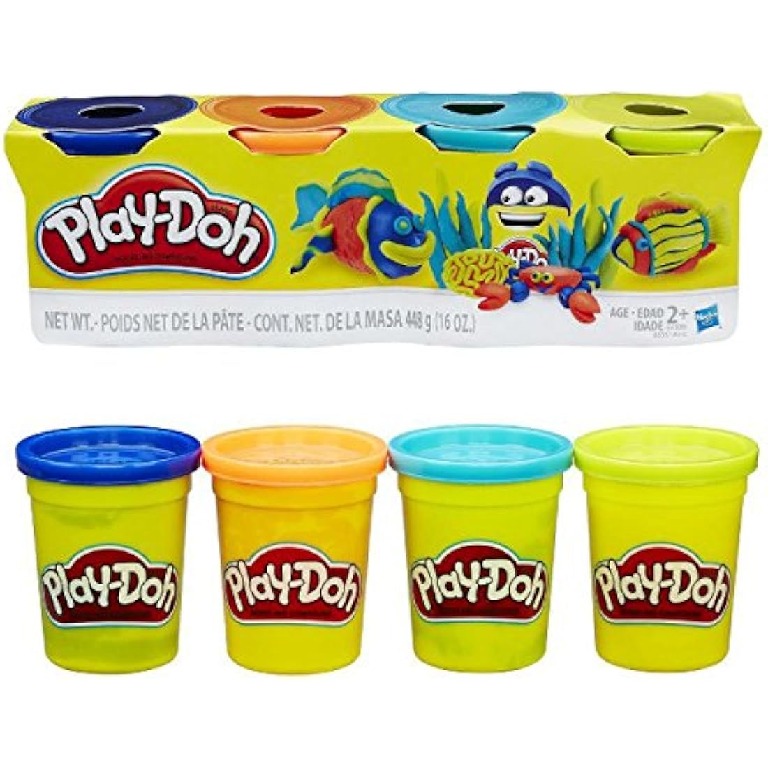 Play-Doh Modeling Clay Classic Tubs - 12 Pack Assorted Colors (112g)
