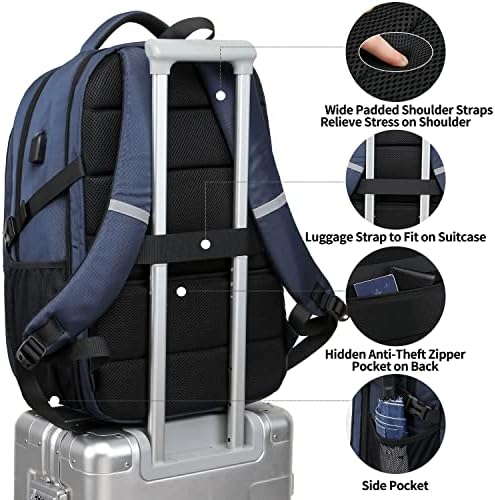 WENIG Extra Large Laptop Backpack | Travel Business Rucksack with USB Port