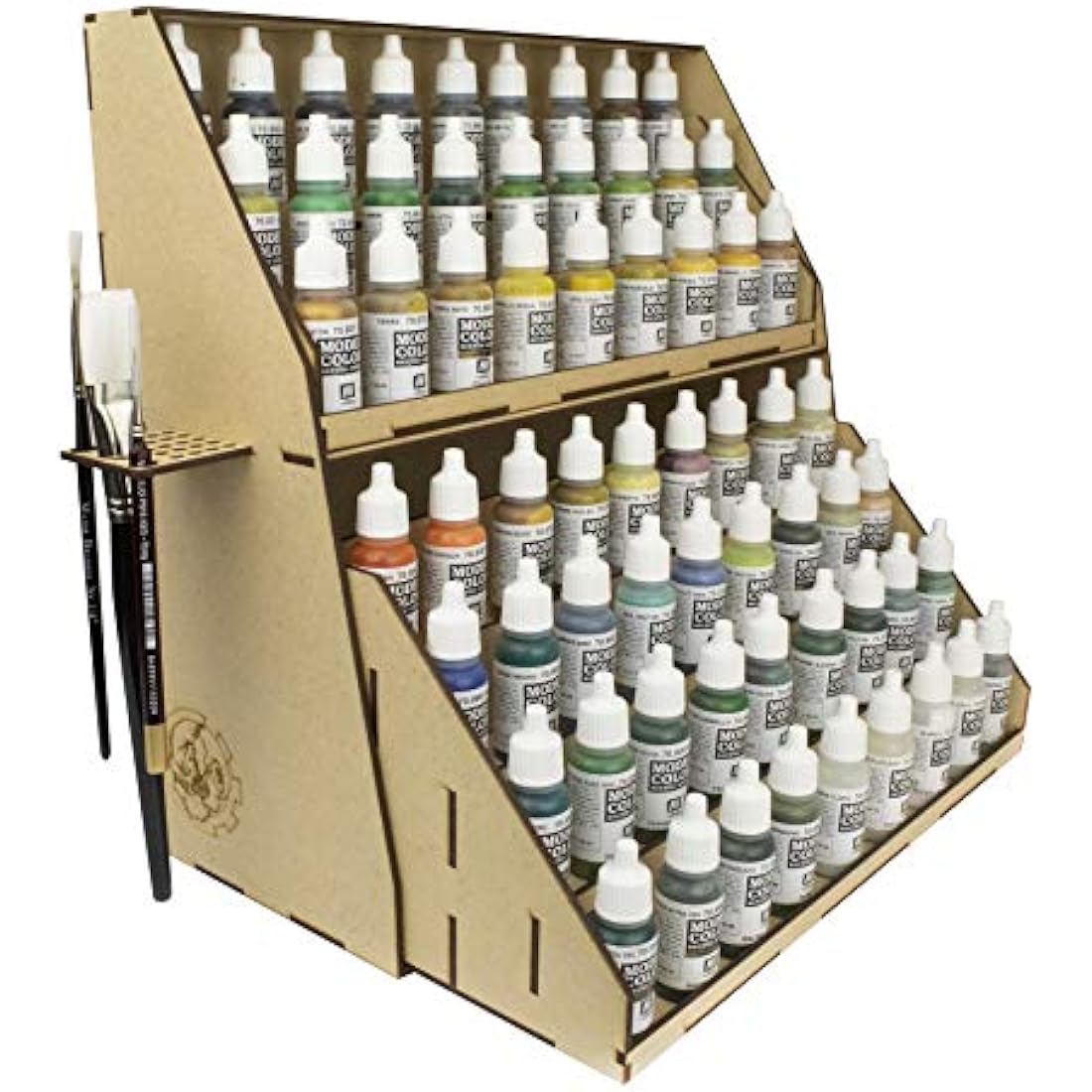 War World Gaming MDF 7-Tier Paint Station - 98 Pot Model Paint Stand